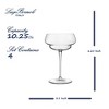 Luigi Bormioli Backdoor 20's Great Gatsby 10 oz. Cocktail Glass, Set of 4, Titanium Reinforced Stem, Made of SON-hyx Crystal, Made in Italy - 2 of 4