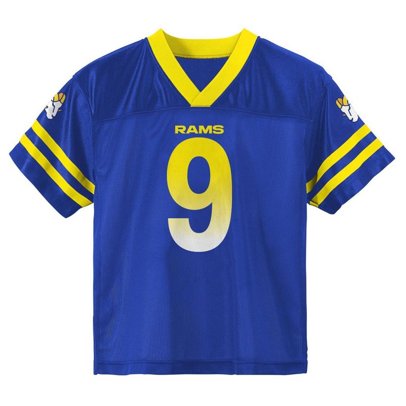 NFL Los Angeles Rams Toddler Boys&#39; Short Sleeve Stafford Jersey, 2 of 4