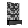 Lirago Iron Black Arch Mobile Planters Planting Box Trellis for Climbing Plants - 72x47 - 4 of 4