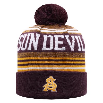 NCAA Arizona State Sun Devils Men's Rupture Knit Cuffed Beanie with Pom