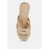 Blistronic Chunky Diamante & Rhinestone Cut-Out Sandals - 4 of 4