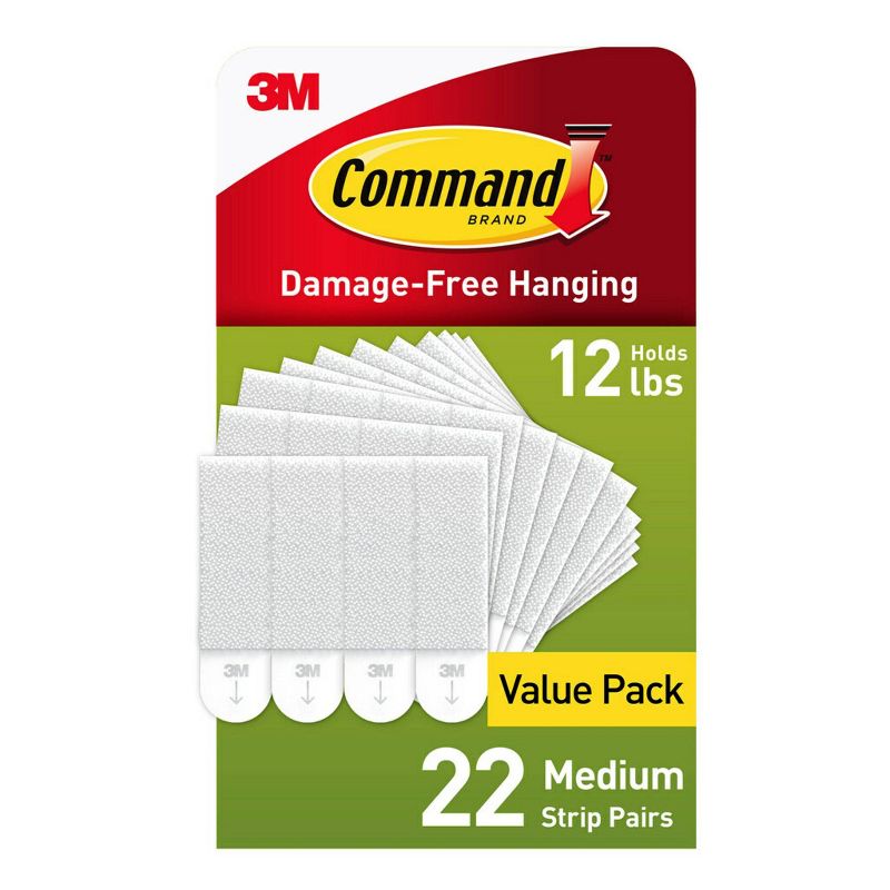 Command 22 Pairs Medium Picture Hanging Strips Decorative Hooks, 1 of 19