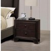 NicBex 16 inch Wide Nightstand with 2 Drawers,Modern Side Table with Round Knob Handle,Bedside Table for Bedroom,Living Room - 2 of 4