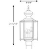 Progress Lighting Air Pro Collection, 3-Light Outdoor Post Lantern, Matte Black Finish, Clear Beveled Glass Panels - 2 of 2