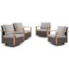 Buenhomino Outdoor Swivel Patio Chairs Set of 4, Wicker Swivel Outdoor Chairs Set of 4, 4 Piece Furniture Set for Porch, Deck, Sunroom, Yard, Poolside - 2 of 4
