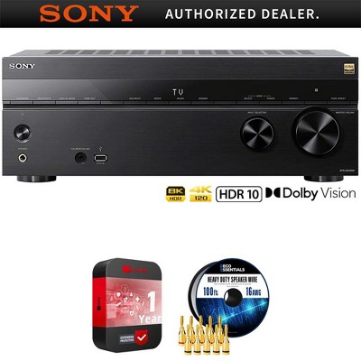 Sony STR-AN1000 7.2 ch Home Theater 8K A/V Receiver & Accessories + Warranty Bundle