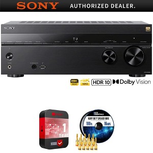 Sony STR-AN1000 7.2 ch Home Theater 8K A/V Receiver & Accessories + Warranty Bundle - 1 of 4