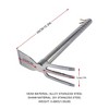 Itopfox Stainless Steel Garden Hoe Rake Hand Tool, Dual Headed Gardening Tool for Weeding, Digging, Seeding Multipurpose - 2 of 4