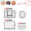 FDW Dog Playpen Pet Dog Fence 2-32 Panels  24/32/40"H Metal Dog Pen Outdoor Exercise Pen with Doors for Large/Medium /Small Dogs for RV,Camping,Yard - 2 of 4