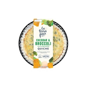 La Terra Fina Cheddar and Broccoli Quiche - 23oz - 1 of 4