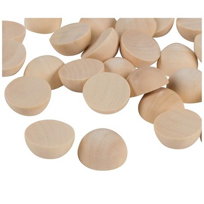 Juvale 100 Split Wood Balls, Mini Hemisphere, for DIY, Kids Arts  Craft, 1" Dia