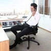 24/7 Shop At Home Set of 2 Sem Task Office Chairs Black: Ergonomic Mesh, Adjustable, with Casters - 2 of 4