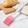 Unique Bargains Basting Brush 20g Small Crystal Handle Brush Color Block Dishwasher Safe Silicone PP 6.89"x1.26" 1Pcs - 2 of 4