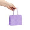 Sparkle and Bash 50 Pack Purple Pastel Gift Bags with Handles, 6x5x2.5 In - 4 of 4