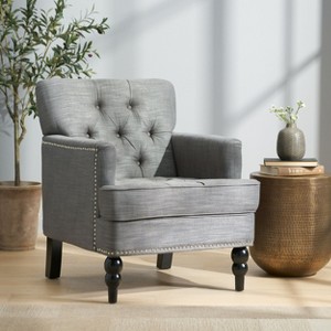 NicBex Modern Accent Chair, Arm Chair with Button-Tufted Back, Lounge Chair Reading Chair for Living Room, Bedroom, Office - 1 of 4