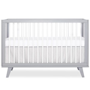 Dream On Me Carter 5 in 1 Full Size Convertible Crib In Grey and White - 1 of 4