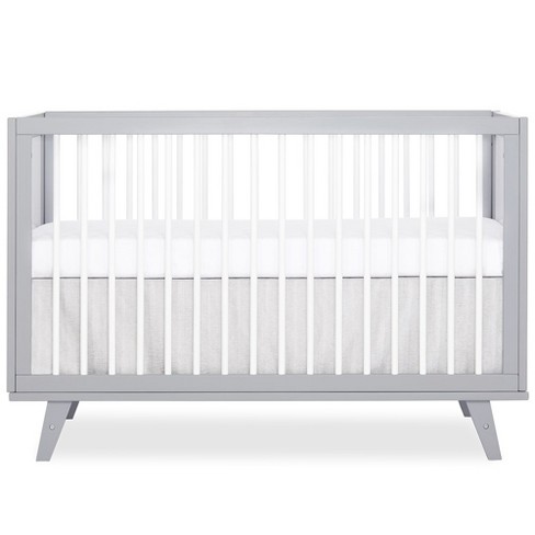 Dream On Me Carter 5 In 1 Full Size Convertible Crib In Grey And White Target