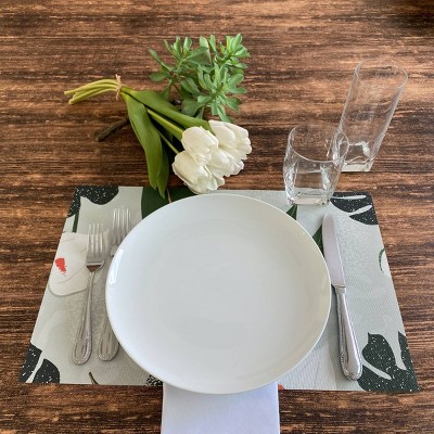 Kassa - Dini 4pk Vinyl Calla Printed Placemats