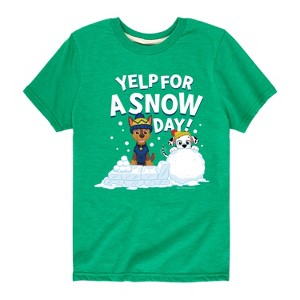 Boys' - Paw Patrol - Yelp For Snow Day Short Sleeve Graphic T-Shirt - 1 of 4