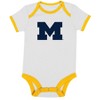 NCAA Michigan Wolverines Infant Boys' 3pk Bodysuit - 4 of 4