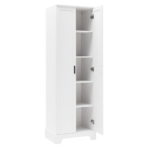 Rbied 23 in. W x 17 in. D x 71 in. H Bathroom Storage Cabinet Linen Cabinet with Adjustable Shelf - 1 of 4