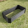 Kumasinova Raised Garden Bed Outdoor,Metal Raised Planter Beds for Plants, Vegetables,Flower Herb,Rectangle Galvanized Raised Garden Bed - 4 of 4