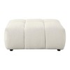 Acme Furniture,Loanna Ottoman, Beige Linen - 2 of 4