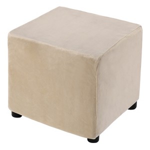 Unique Bargains Elastic Living Room Bedroom Square Foot Stool Cover - 1 of 4