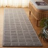 Genre GRE501 Hand Tufted Indoor Runner Rug - Grey - 2'3"x8' - Safavieh - 2 of 4