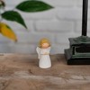 Dicksons Said A Prayer for You Today Mason Jar Flower Vase Angel Ivory 1.25 x 5.5 Inch Resin Stone Tabletop Figurine and Plaque - 2 of 3