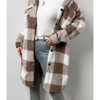 Women's Katie faux-shearling Plaid Midi Coat - Miss Sparkling - 3 of 3