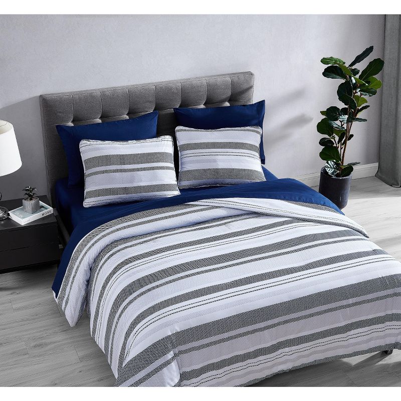 Kate Aurora Chad 7 Piece Bed in a Bag Comforter and Sheet Set, 2 of 8