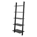 72.04" Cooper 5 Shelf Floating Ladder Bookshelf - Manhattan Comfort