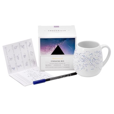 Trouvaille Global Mug, 16.9 oz Stargazing, White