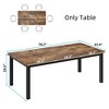 78.7 Inch Long Kitchen Table for 6-8, Dining Room Table for Kitchen Living Room, Large Rectangular Dinner Tables, Industrial Indoor - 2 of 4