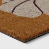 1'6"x2'6" Pumpkin Floral Coir Doormat White - Threshold™: Outdoor Front Door Mat, Botanical Pattern - image 3 of 4