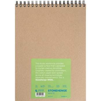 Stonehenge Spiral Paper Pad 9"X12" 32 Sheets/Pkg-White 90lb