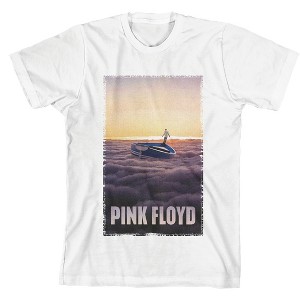 Pink Floyd Distressed Endless River Crew Neck Short Sleeve Boys' White T-shirt - 1 of 3