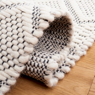 Ivory Handwoven Wool Flatweave Runner Rug 2'-3" x 8'
