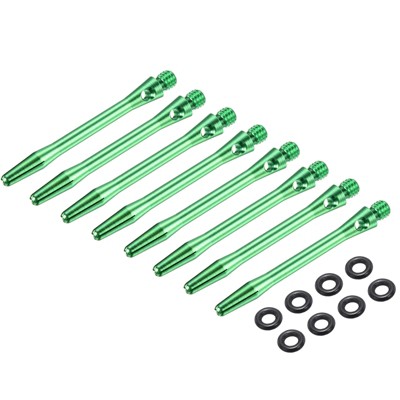 Unique Bargains 2BA Thread Aluminum Dart Shafts with Rubber Rings for Steel Tip 8 Pcs