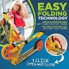 Jovial 2-Wheel Folding Kick Scooter, Adjustable Height, 7" Wheels, Anti-Slip Deck - 3 of 4