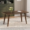 Christopher Knight Home Neros Rubberwood Tapper Legged 6 Seater Dining Table, Dark Brown - 2 of 4