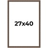 PosterPalooza | Elegant Brown Picture Frame - UV Acrylic, Foam Board Backing, Hanging Hardware - 2 of 4