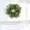 The Lakeside Collection Lush Mixed Faux Eucalyptus Home Accents - Wreath - 3 of 4