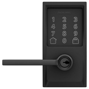 Schlage Encode Matte Black Metal WiFi Deadbolt with Latitude Lever - 1 of 1