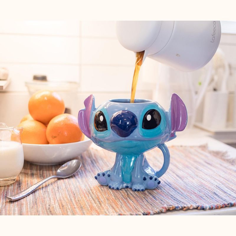 Silver Buffalo Disney Lilo & Stitch 3D Ceramic Coffee Mug | Holds 15 Ounces, 3 of 7