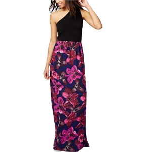 Rachel Roy Womens Mixed Media Floral Maxi Dress - 1 of 1