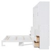 Whisen Modern Design Queen Size Murphy Bed, Folded into a Cabinet with Closet, Drawers and Shelves - 4 of 4