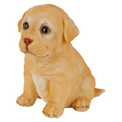 Yellow Labrador Resin Puppy Partner Dog Statue