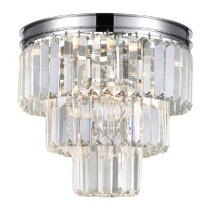 CWI Lighting Weiss 8 Light Flush Mount With Chrome Finish - 1 of 4